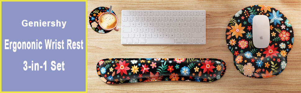 Keyboard Wrist Rest and Mouse Pad Wrist Support