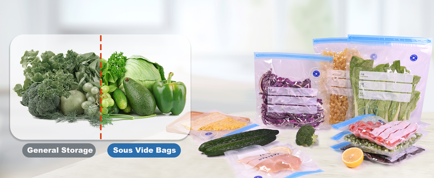 Vacuum sealer bag for food