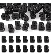 FASHEWELRY 30Pcs Black Large Letter Beads 21mm Big Alphabet Bead Spacer - Chunky Single Letter B ...