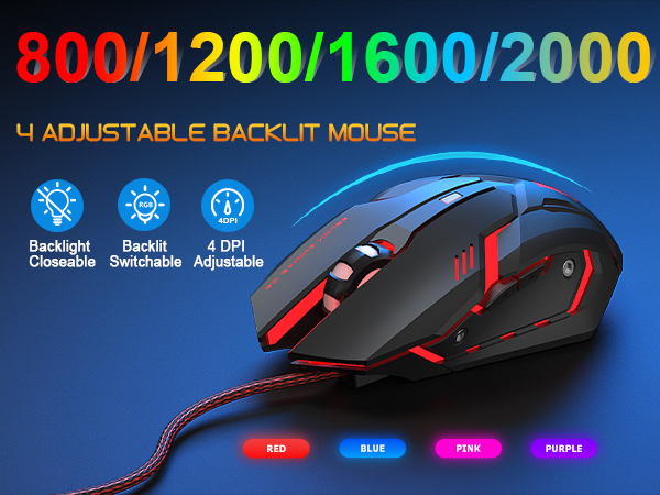 backlit gaming mouse