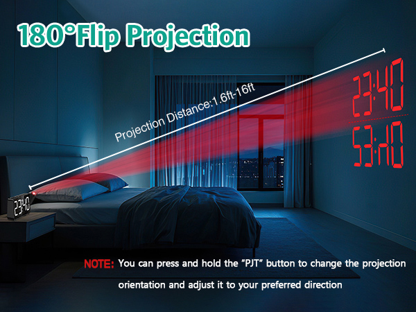 ORIA Projection Alarm Clock,