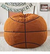 Sports Basketball Bean Bag Chair - Giant Bean Bag Chairs for Adults and Kids - Oversized Bean Bag...