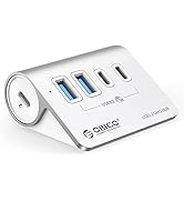 ORICO 4-Port USB 3.2 Gen 2 Hub 10Gbps with 2 USB A +2 USB C, Aluminium Hub with 1.64Ft USB-C Cabl...