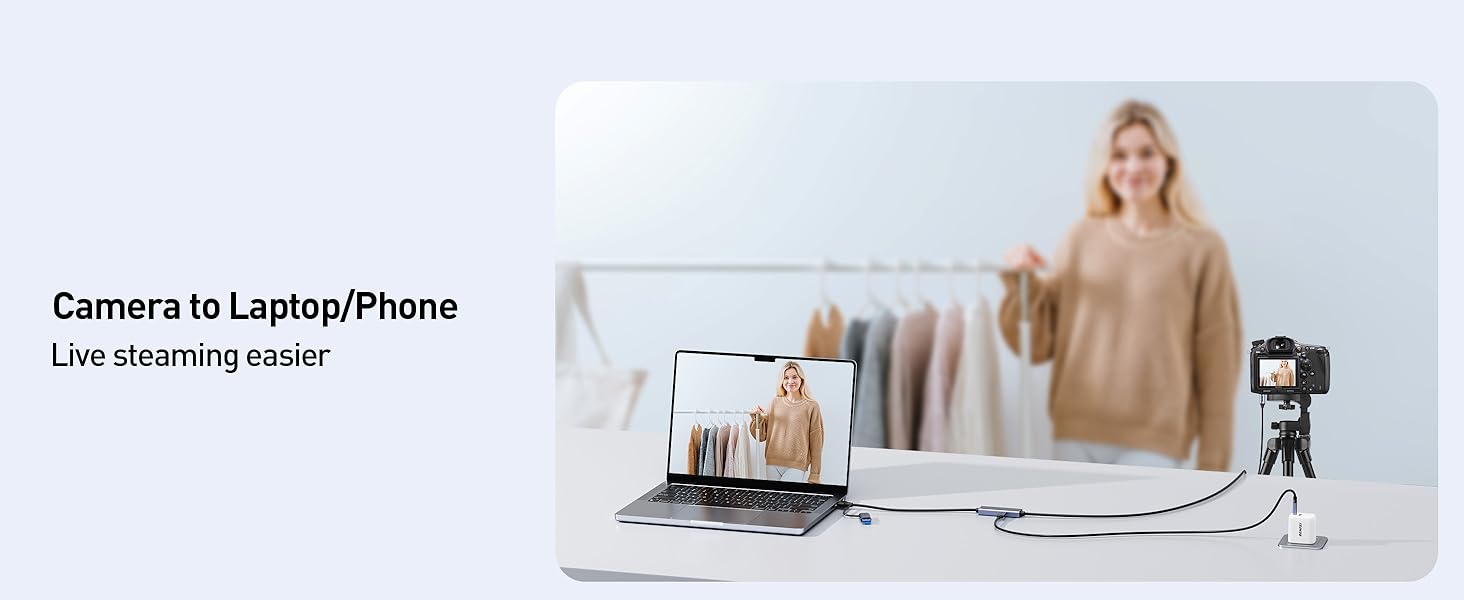 BENFEI USB C Video/Audio Capture Card Supporting Full HD 1080P 60FPS for Streaming, Recording