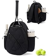 Sucipi Tennis Bag for Women and Men, Water-Resistant and Machine Washable Tennis Racket Backpack,...
