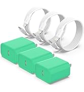 [MFi Certified] 3 Pack for iPhone 14 13 Fast Charger, 20W PD USB C Wall Charger Adapter with 3 Pa...