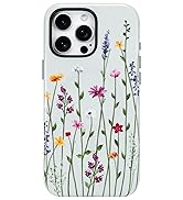BITOBE Case for iPhone 16 Pro Max [Compatible with MagSafe] Floral Flowers Design Bold Protective...