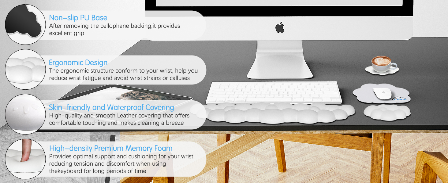 cloud wrist rest keyboard