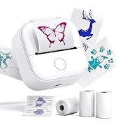 Phomemo Mini Sticker Printer- Print Pods Thermal Printer T02 Bluetooth Sticker Maker Machine with...