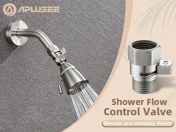 SHOWER FLOW CONTROL VALVE BRUSHED NICKEL