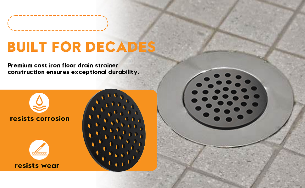 6.5 Inch Cast Iron Drain Covers