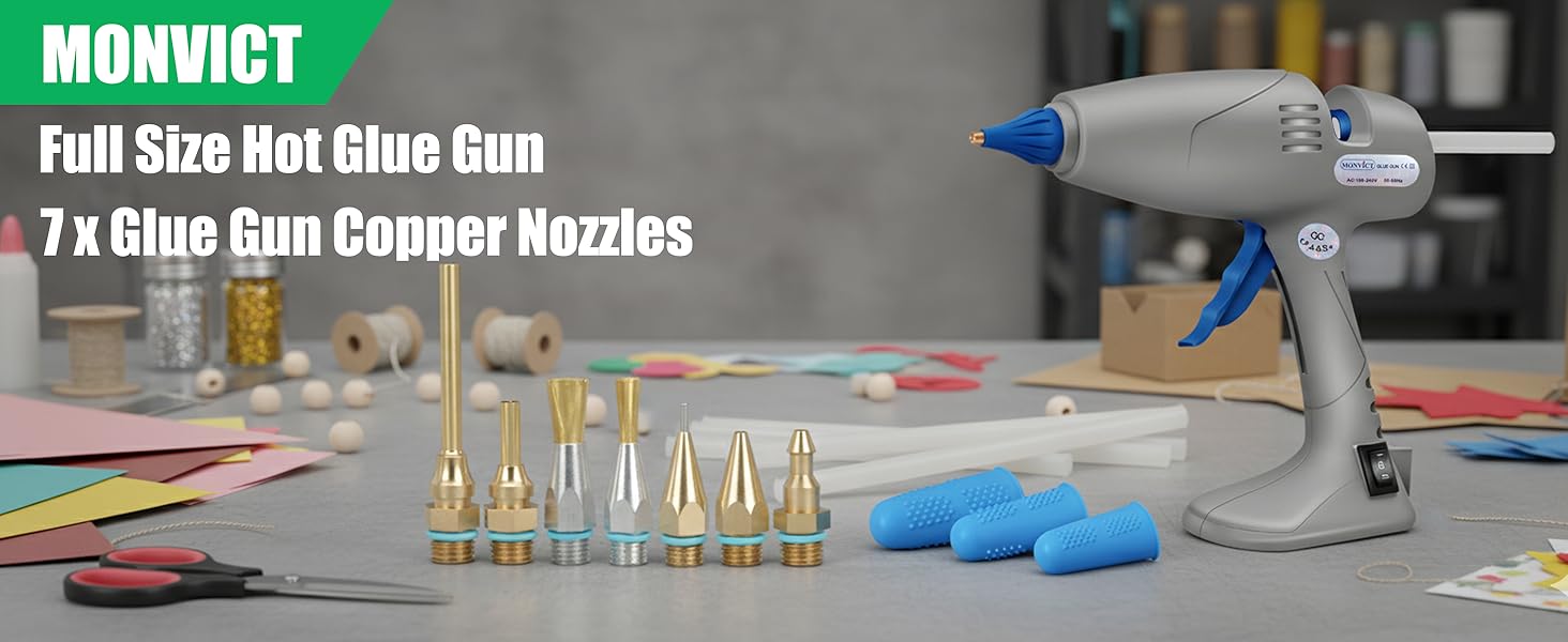 Hot Melt Glue Gun with Copper Nozzles