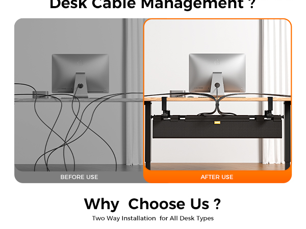 cord management under desk