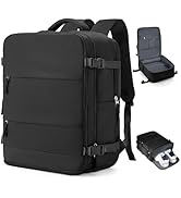 coowoz Large Travel Backpack Carry On for Women Man Black Waterproof Gym Backpacks with Laptop Co...