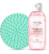 Norate Makeup Brush Cleaner, Make Up Brush Cleaner Solution + Makeup Brush Cleansing Pad, Brush C...