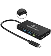 j5create Video Capture Card with PD 60W Pass-Through Charging, Built-in Multi-Function hub, Suita...