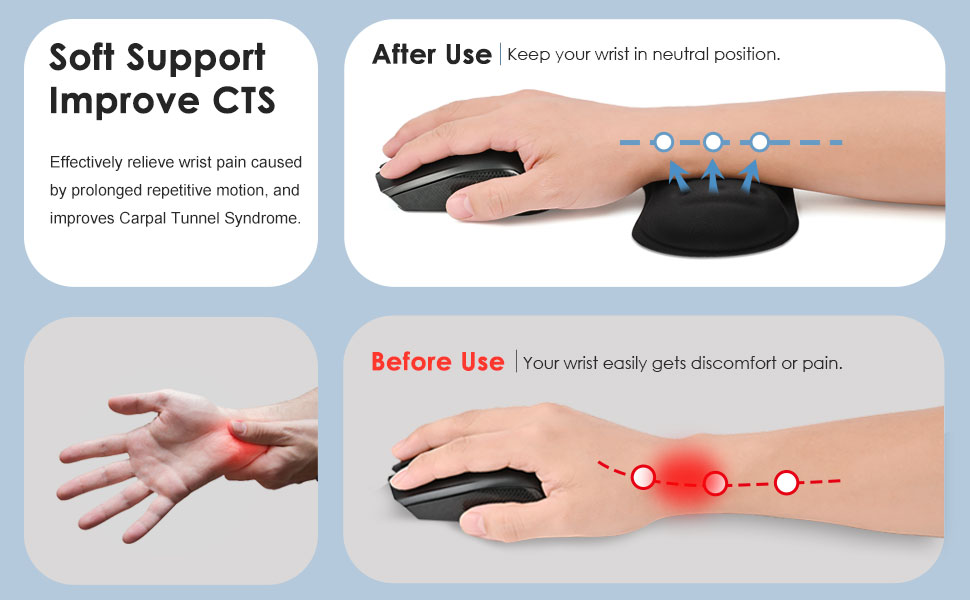 computer wrist pad