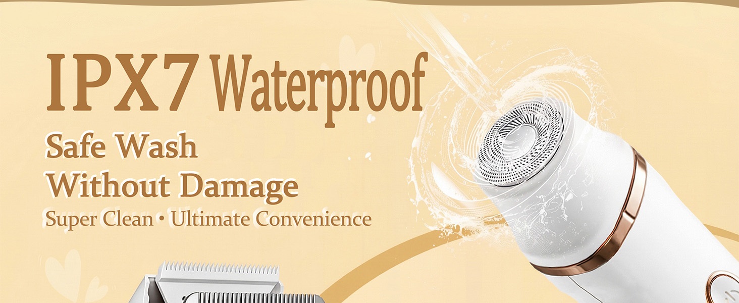 Waterproof bikini shaver