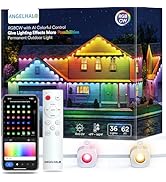 ANGELHALO Permanent Outdoor Lights, 50ft Smart RGBAI Eaves Lights with 72 LEDs, IP67 Waterproof f...