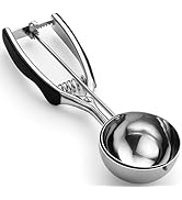 Spring Chef Extra Large Cookie Scoop, 18/8 Stainless Steel Melon Baller Scoop, Spring Loaded Trig...