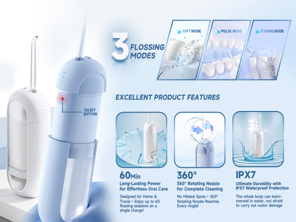 3 Flossing Modes