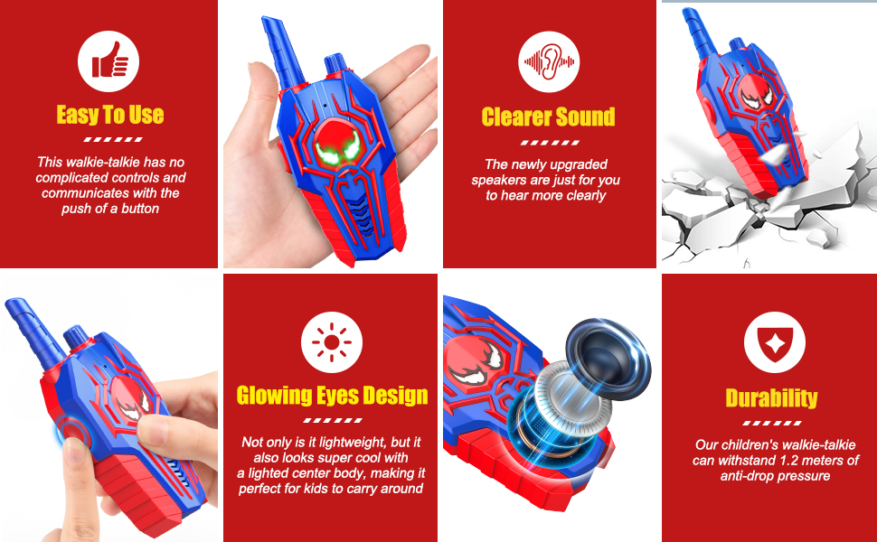 rechargeable walkie talkies for kids 