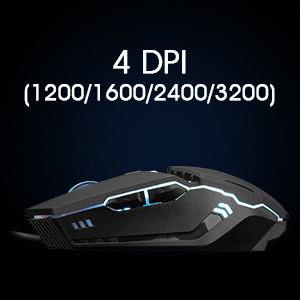 Adjustable 4 DPI Wired Gaming mice
