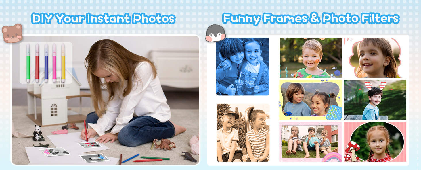 toddler camera instant print