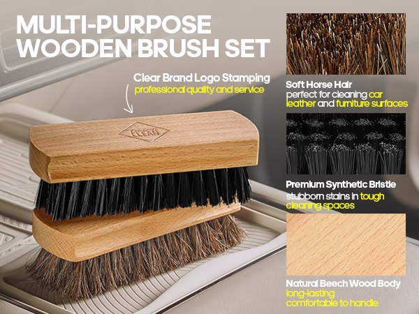 Multi-Purpose Wooden Brush Set
