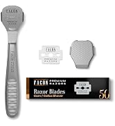 Facón Professional Callus Shaver Remover with 50 Blades, Pedicure Razor for Feet &amp; Hands, Foot Ra...
