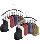 Hat Hangers for Closet, Metal 2 Pack Hat Organizer Holder for Hanger Closet Display, Hat Racks fo...