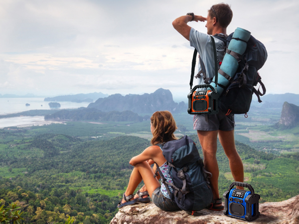 Construction site radio