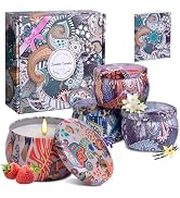 OFUN 4 Pack Scented Candles, Aromatherapy Candle Gift Set, 4.4 oz/120H Long Burning, Soy Wax Arom...
