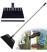 CKLT 65in Manual Edger Lawn Tool with 11in Spring Steel Blade Ice Scraper for Driveway Long Handl...
