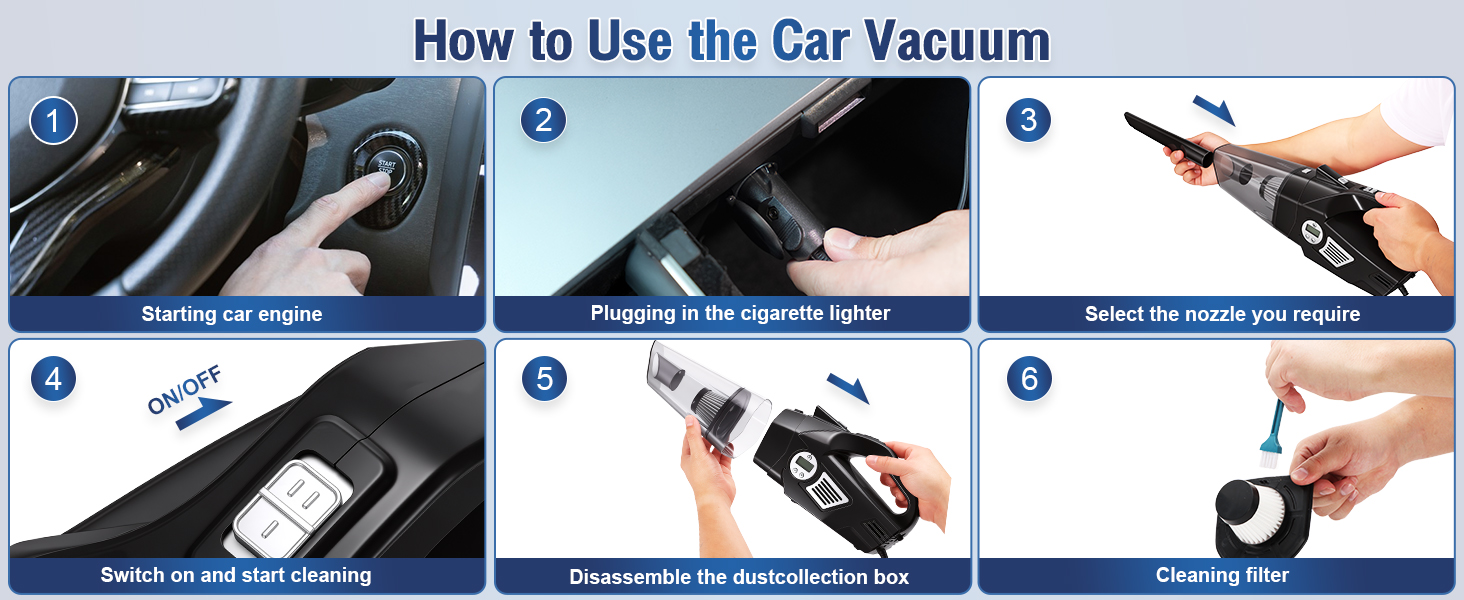 How to Use the Car Vacuum