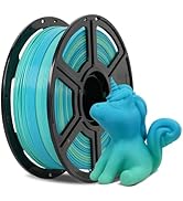 FLASHFORGE 3D Printer Filament Gradient Color Change PLA Filament 1.75mm, 1KG Spool (2.2lbs), Dim...
