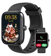 Smart Watch, 1.83'' Smartwatch Women Men Answer Make Calls, Alexa Fitness Watch, IP68 Waterproof ...