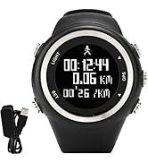 EZON GPS Running Watch with Speed Distance Pace Alarm and Calorie Counter and Stopwatch for Men T...