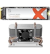 Titanium Micro Internal SSSD bundle with Nitro Pro SSD NVME M.2 Heatsink cooler for PC Desktop