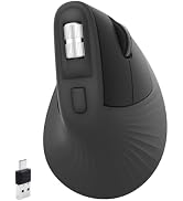 ULSOU Wireless Ergonomic Mouse, 2.4GHz Wireless Vertical Mouse, Horizontal Scroll Wheel, 7 Button...