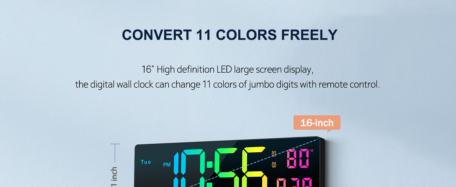 digital wall clock