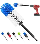 Wheel Brush, Soft Drill Wheel Cleaner Brush, Drill Brush for Car Wheel, No Scratches Highly Dense...