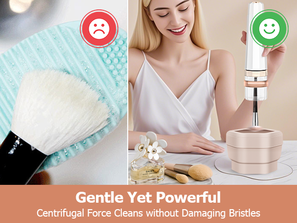 Electric makeup brush cleaner machine make up brush cleaner women foundation brush cleaner holder 