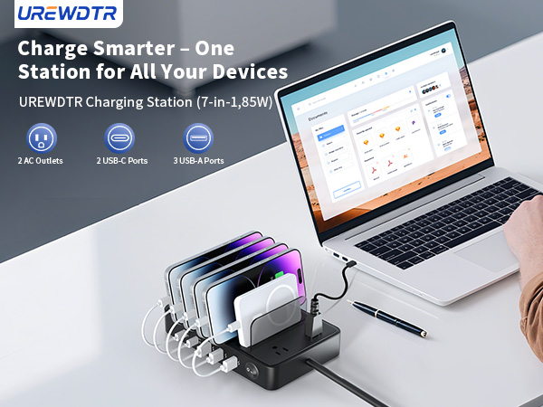 power strip with usb ports and ac outlets