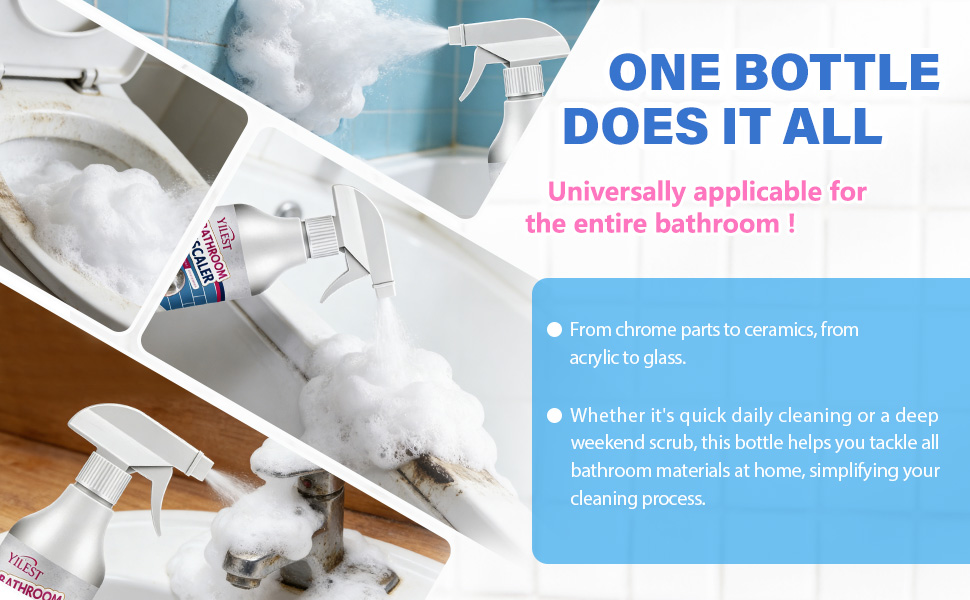 2026 New Multipurpose Bathroom Descaler Foam Cleaner 300ML