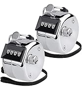 KTRIO Metal Handheld Tally Counter 4-Digit Number Count Clicker Counter, Hand Mechanical Counters...