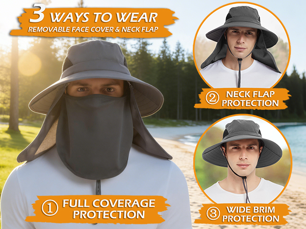 Sun Hat with Neck Flap