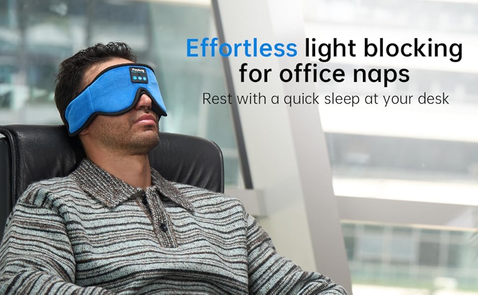 noise cancelling sleep mask, wireless sleep mask, sleep headband, headphones for sleeping