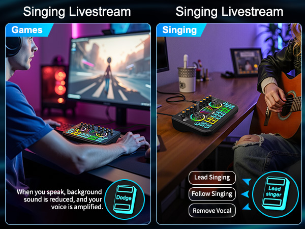 interface for recording music sound effects board gaming audio mixer