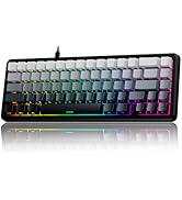 EWEADN Battle68 60% Gaming Keyboard Wired, Hall Effect Magnetic Switch Keyboards, Mechanical Keyb...